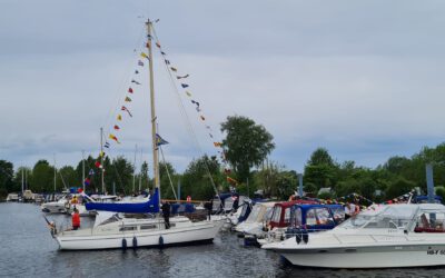 Anschippern mit 16 Booten