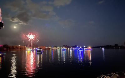 Lampionfahrt auf der Weser