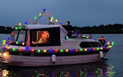 Lampionfahrt auf der Weser